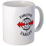 Drone Target gifts and T shirts, mugs, carry bags, beach bags