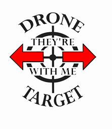 Drone Target gifts and T shirts, mugs, carry bags, beach bags